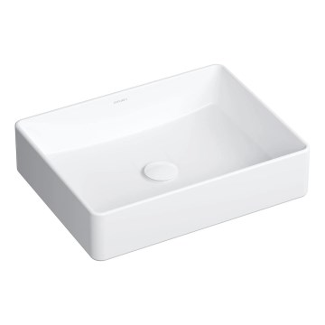 OMNIRES PASADENA470BP - Lavatório de bancada PASADENA 47x36 cm cerâmica/branco brilhante