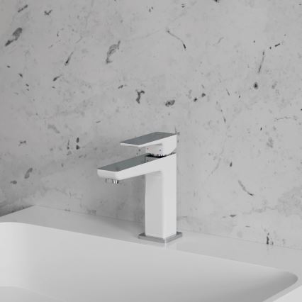 OMNIRES PM7410CRB - Torneira para lavatório PARMA 15 cm cromado brilhante/branco
