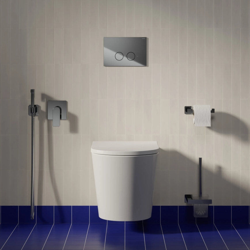OMNIRES TAMPAMWBP - Vaso sanitário suspenso TAMPA com assento SoftClose, cerâmica, branco brilhante
