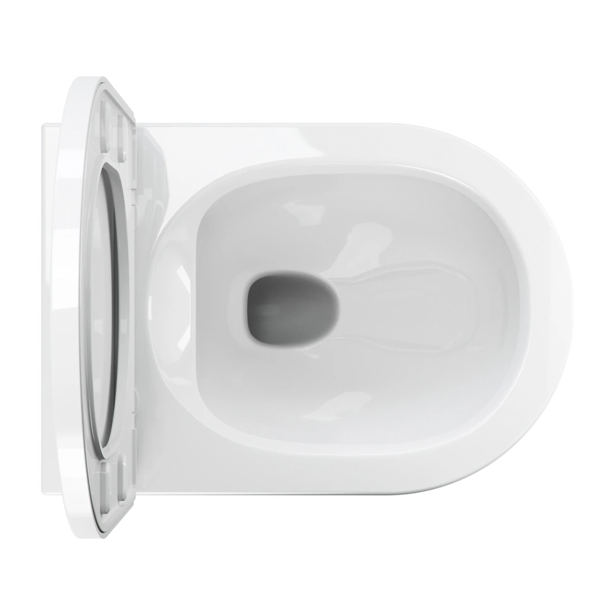 OMNIRES TAMPAMWBP - Vaso sanitário suspenso TAMPA com assento SoftClose, cerâmica, branco brilhante