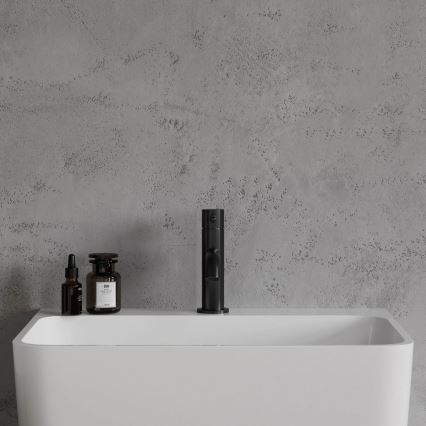 OMNIRES Y1210NBL - Torneira do lavatório Y 16,2 cm semi-mate preto