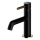 OMNIRES Y1210NBLGL - Misturador para lavatório Y 16,2 cm preto semi-mate/dourado brilhante