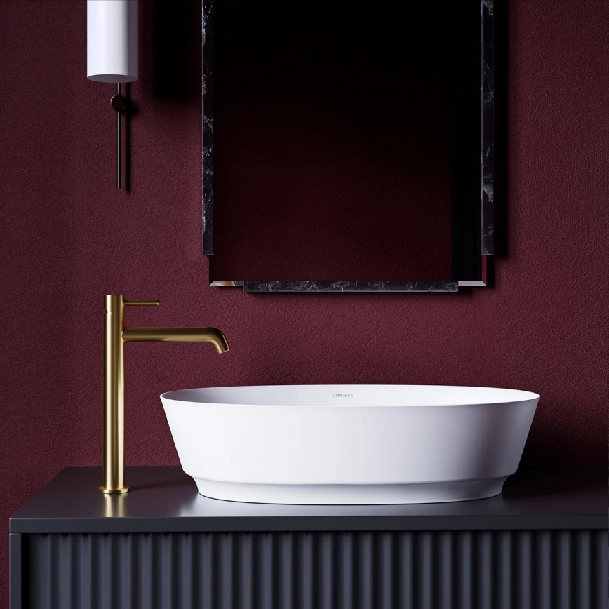 OMNIRES Y1212GLB - Torneira do lavatório Y 30,8 cm solo dourado