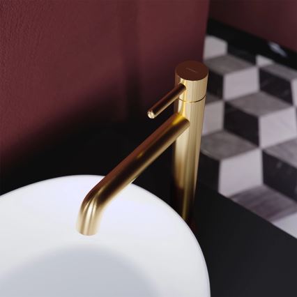 OMNIRES Y1212GLB - Torneira do lavatório Y 30,8 cm solo dourado