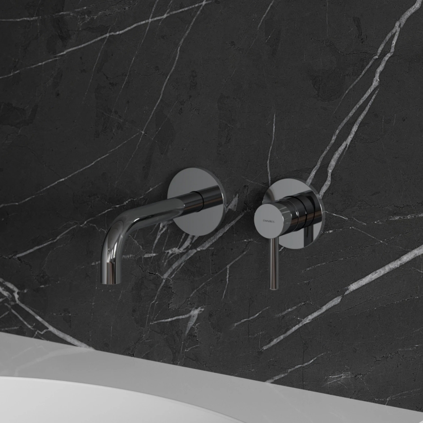 OMNIRES Y1215HCR - Misturadora de lavatório para instalação embutida Y cromo brilhante