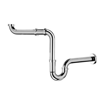 Omp tea - Sifão para lavatório com acabamento cromado brilhante