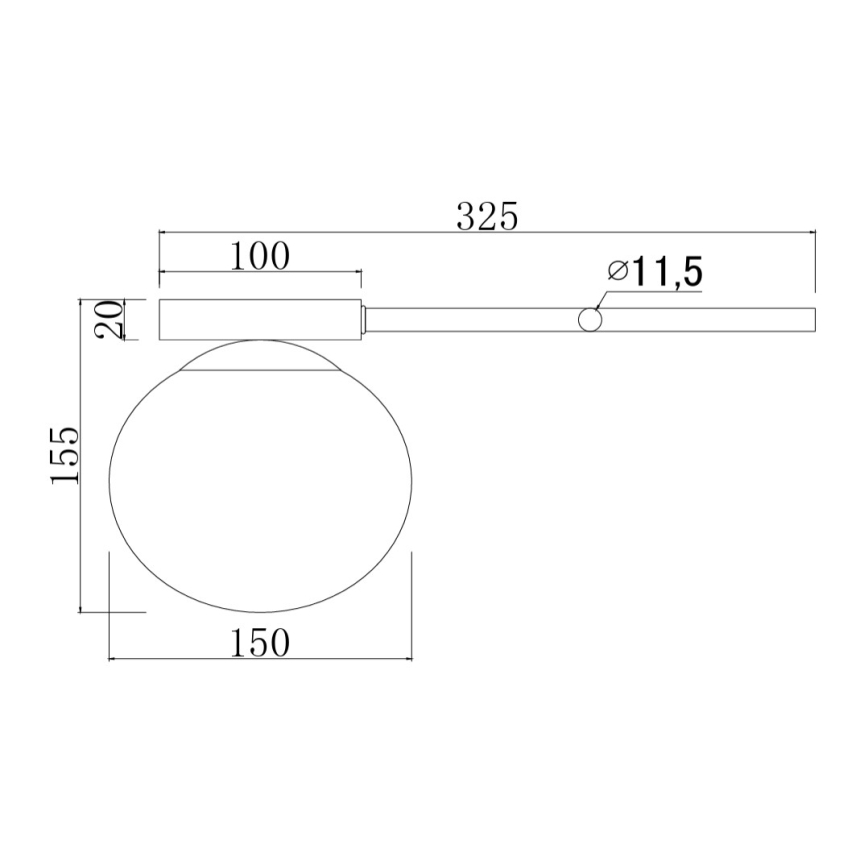 Ondaluce - Aplique de parede JEWEL 1xE14/10W/230V preto/fumado