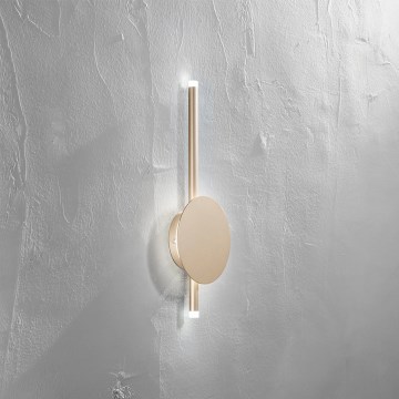 Ondaluce - Aplique de parede LED dimerizável JAMES LED/16W/230V dourado