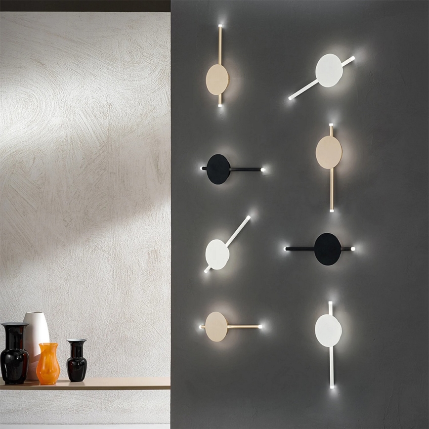 Ondaluce - Aplique de parede LED dimerizável JAMES LED/16W/230V preto