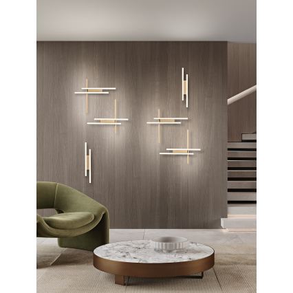 Ondaluce - Aplique de parede LED dimerizável MOVIDA LED/16W/230V dourado