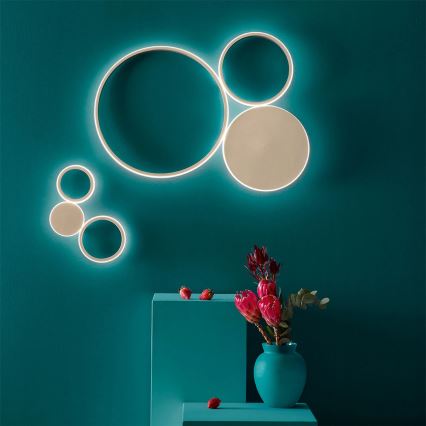 Ondaluce - Aplique de parede LED dimerizável POIS LED/42W/230V dourado