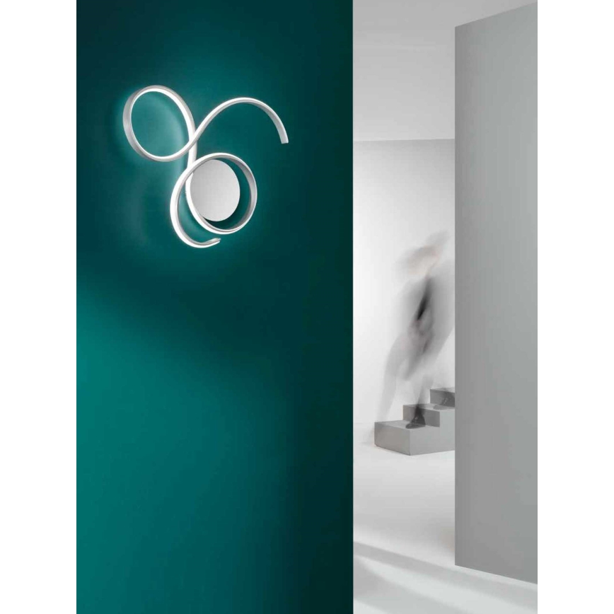 Ondaluce - Aplique de parede LED dimerizável TWIST LED/57W/230V branco