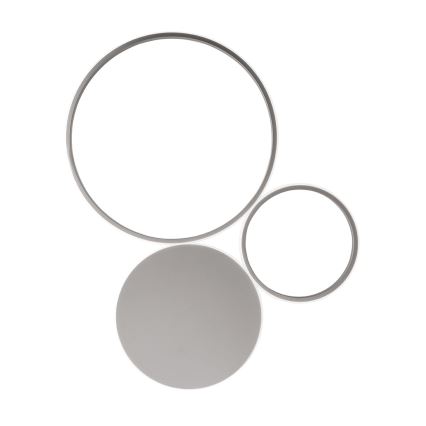 Ondaluce - Aplique de parede LED regulável POIS LED/42W/230V prateado