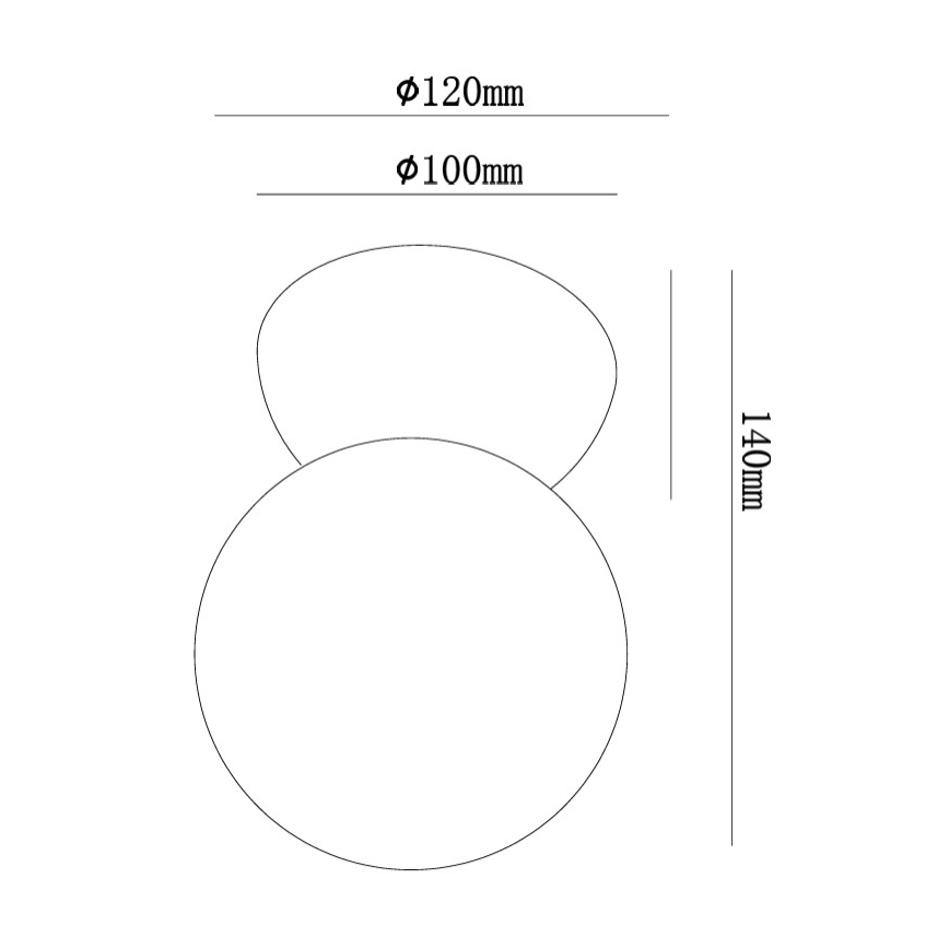 Ondaluce - Aplique de parede ROCK 1xG9/7W/230V betão/branco