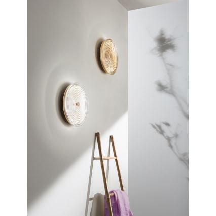 Ondaluce - Candeeiro de Parede LED JOKEY LED/10W/230V dourado/transparente