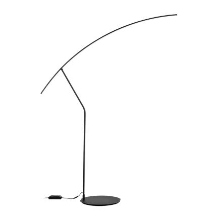Ondaluce - Candeeiro de pé LED dimerizável FOLAGA LED/30W/230V 190 cm preto