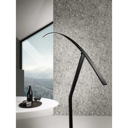 Ondaluce - Candeeiro de pé LED dimerizável FOLAGA LED/30W/230V 190 cm preto
