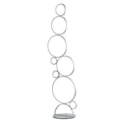Ondaluce - Candeeiro de pé LED dimerizável POIS LED/52W/230V 160 cm prateado