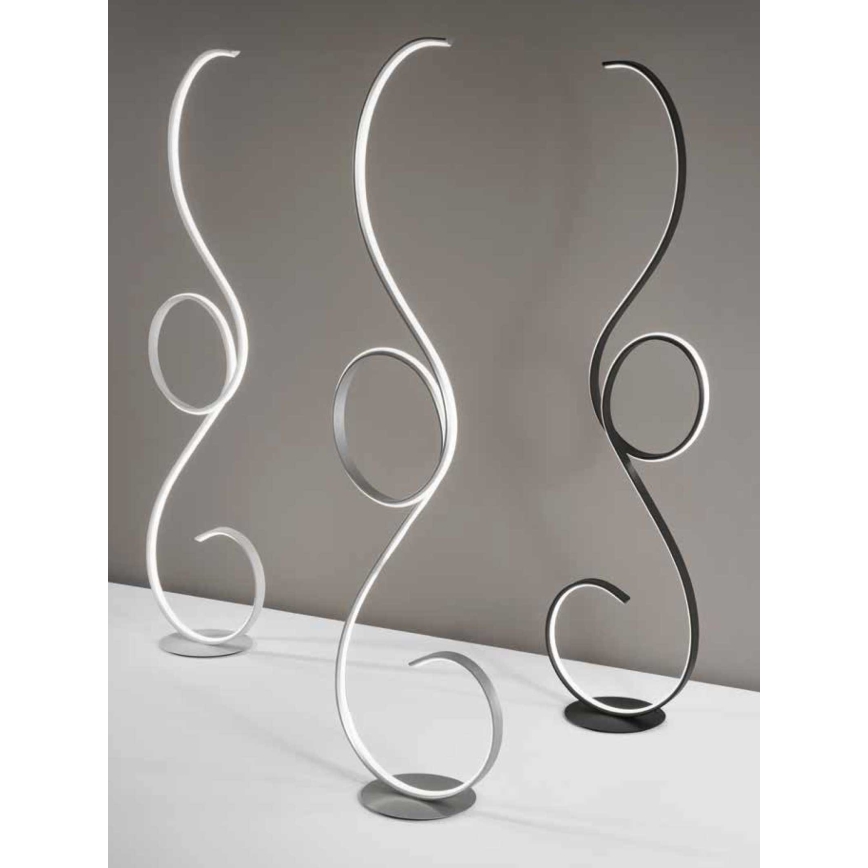 Ondaluce - Candeeiro de pé LED regulável FLOK LED/44W/230V 152 cm branco