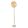 Ondaluce - Candeeiro de pé LED regulável JOKEY LED/15W/230V 170 cm dourado/bege fumado