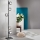 Ondaluce - Candeeiro de pé MONILE 5xE14/10W/230V 170 cm preto/preto fumê