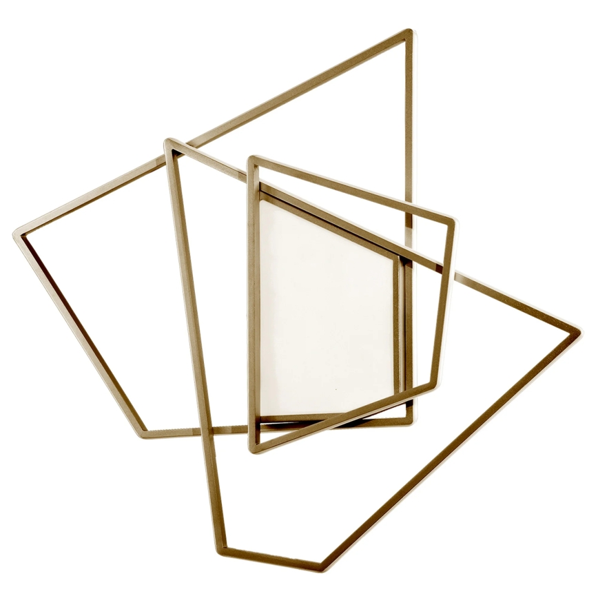 Ondaluce - Candeeiro de tecto LED dimerizável GALAXY LED/90W/230V 71x84 cm dourado