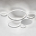 Ondaluce - Candeeiro de tecto LED dimerizável POIS LED/68W/230V prateado