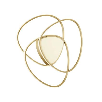 Ondaluce - Candeeiro de tecto LED dimerizável ROSE LED/60W/230V 50x54 cm dourado
