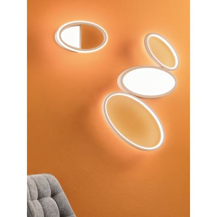 Ondaluce - Candeeiro de tecto LED regulável RICE LED/25W/230V 38x63 cm dourado
