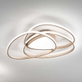 Ondaluce - Candeeiro de teto LED dimerizável ROSE LED/70W/230V 63x67 cm dourado