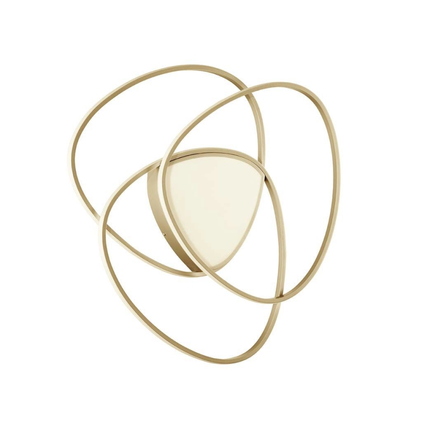 Ondaluce - Candeeiro de teto LED dimerizável ROSE LED/70W/230V 63x67 cm dourado