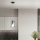 Ondaluce - Candeeiro pendente com cabo THELMA 1xE27/15W/230V Ø 19 cm preto/cinzento fumado