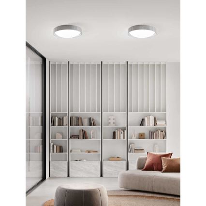 Ondaluce - Luminária de tecto LED CONCRETE LED/20W/230V Ø 41 cm betão/cinzenta