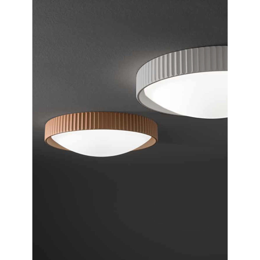 Ondaluce - Luminária de tecto LED CONCRETE LED/20W/230V Ø 41 cm betão/cinzenta