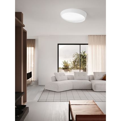 Ondaluce - Candeeiro de teto LED regulável HALF LED/25W/230V 3000/4000K Ø 38,5 cm branco
