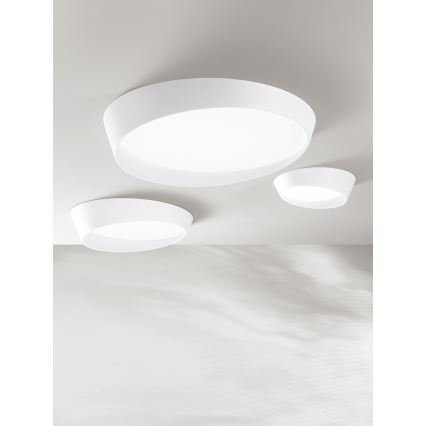 Ondaluce - Candeeiro de teto LED regulável HALF LED/25W/230V 3000/4000K Ø 38,5 cm branco