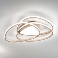 Ondaluce - Luminária de teto LED dimerizável ROSE LED/80W/230V 71x76 cm dourada