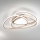 Ondaluce - Luminária de teto LED dimerizável ROSE LED/80W/230V 71x76 cm dourada