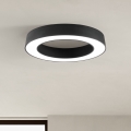 Ondaluce - Luminária de teto LED regulável GLOBUS LED/80W/230V 3000/4000K Ø 100 cm preta