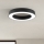 Ondaluce - Luminária de teto LED regulável GLOBUS LED/80W/230V 3000/4000K Ø 100 cm preta