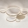 Ondaluce - Luminária de teto LED regulável POIS LED/68W/230V dourada
