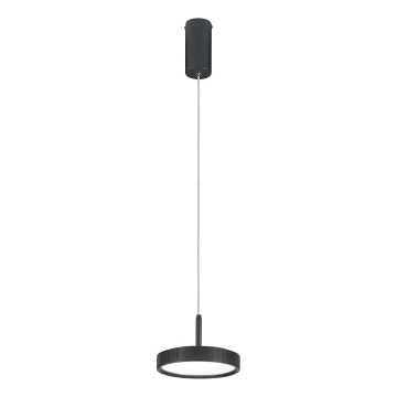 Ondaluce - Luminária LED pendente com cabo NINA LED/20W/230V Ø 19 cm preta