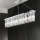 Ondaluce - Lustre de cristal suspenso por cabo BATIDA 8xE14/10W/230V cromado brilhante