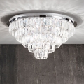 Ondaluce - Lustre de teto em cristal CASTLE 12xG9/7W/230V Ø 60 cm cromado brilhante