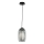 Ondaluce - Lustre em cabo BONNIE 1xE27/15W/230V Ø 15,5 cm preto/fumado