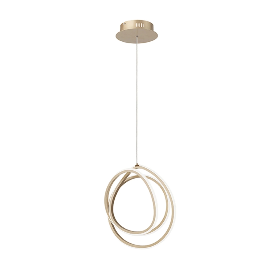 Ondaluce - Lustre LED dimável suspenso por cabo GOLDEN LED/28W/230V Ø 31,5 cm dourado