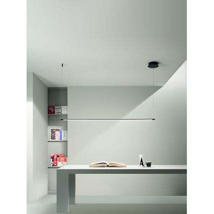 Ondaluce - Lustre LED dimerizável em cabo GENIUS LED/28W/230V preto