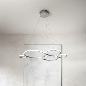 Ondaluce - Lustre LED dimerizável em cabo POIS LED/60W/230V prateado