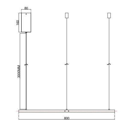 Ondaluce - Lustre LED dimerizável suspenso por cabo SOEL LED/38W/230V 3000/4000K Ø 80 cm branco
