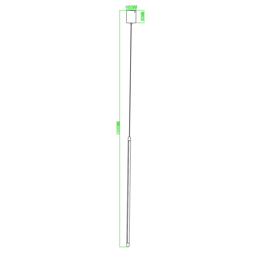 Ondaluce - Lustre LED dimerizável suspenso por cabo GENIUS LED/12W/230V Ø 1,5 cm dourado